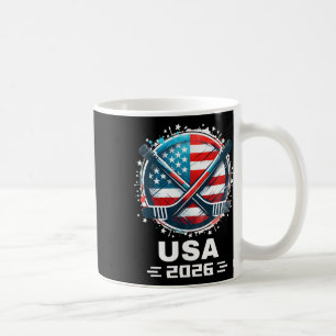 Usa Ice Hockey Lovers 2026 Hockey Fans Gifts  Coffee Mug
