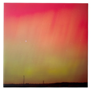 USA, Idaho. Aurora borealis, northern lights at 2 Tile
