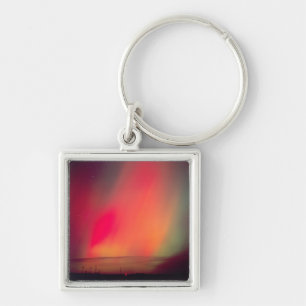 USA, Idaho. Aurora borealis, northern lights at Key Ring