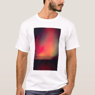 USA, Idaho. Aurora borealis, northern lights at T-Shirt
