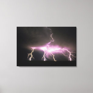 USA, Idaho. Lightning. Canvas Print