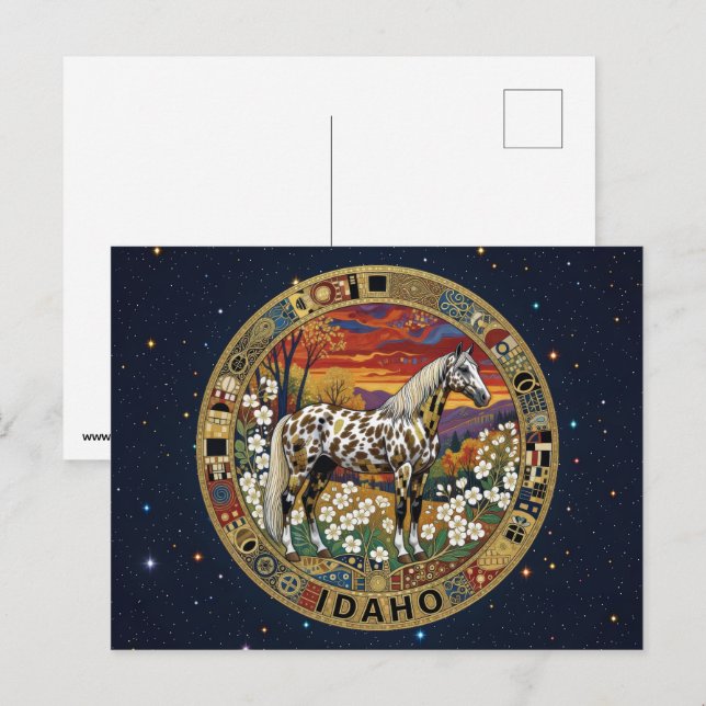 USA Idaho state symbols Postcard (Front/Back)