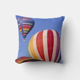 USA, Idaho, Teton Valley. Colourful hot-air Cushion