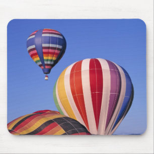 USA, Idaho, Teton Valley. Colourful hot-air Mouse Pad
