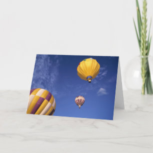 USA, Idaho, Teton Valley. Hot-air balloons Card