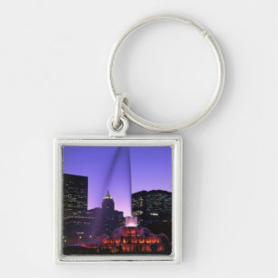 USA, IL, Chicago. Buckingham Fountain in Grant Key Ring