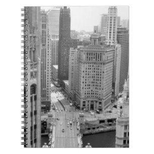 USA, IL, Chicago, Loop from Hotel Notebook
