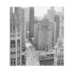 USA, IL, Chicago, Loop from Hotel Notepad