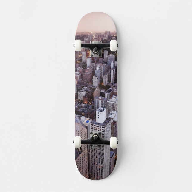 USA, Illinois, Chicago, Aerial view of Lake Skateboard (Front)