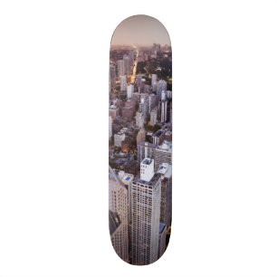 USA, Illinois, Chicago, Aerial view of Lake Skateboard