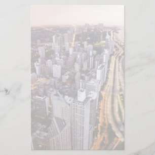 USA, Illinois, Chicago, Aerial view of Lake Stationery