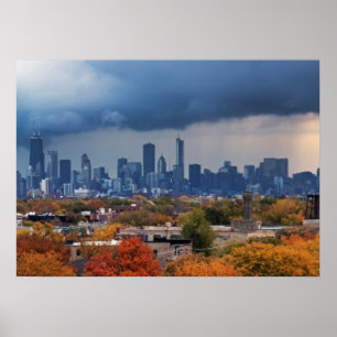 USA, Illinois, Chicago, cityscape Poster