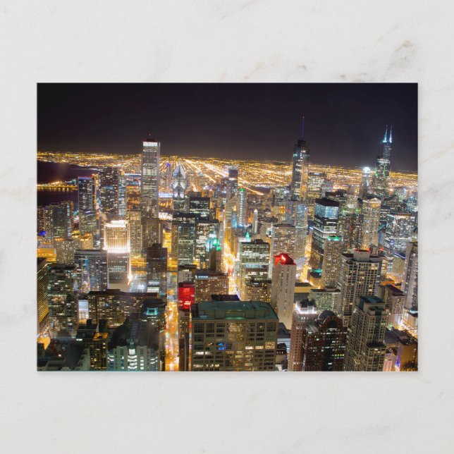 USA - Illinois - Chicago Skyline Postcard (Front)