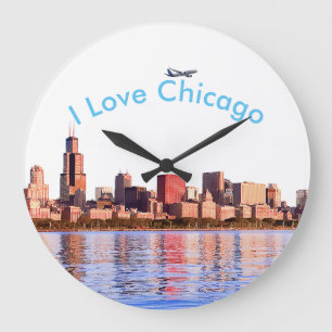 USA image for Round Large Wall Clock