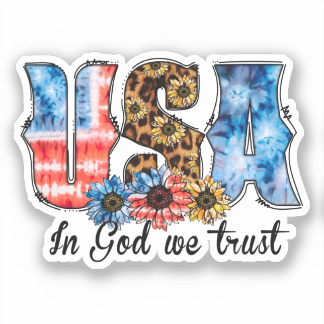 USA In God We Trust | Christian | Sunflower (Front)