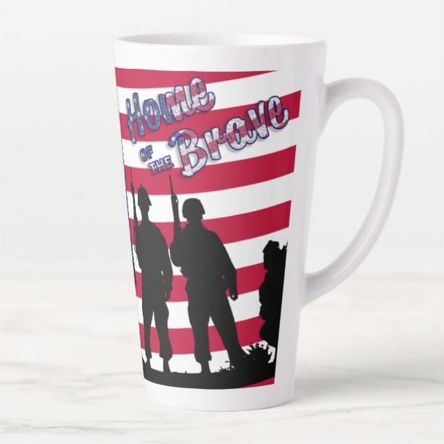 USA In Honour Latte Mug (Right)