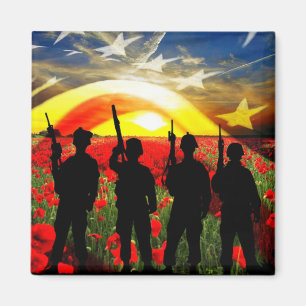 USA In Honour Magnet