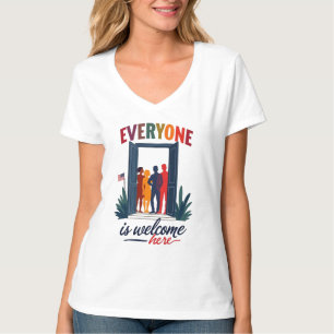 USA Inclusivity for All - Everyone Is Welcome Here T-Shirt