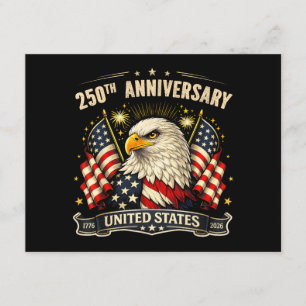 USA Independence 250th Anniversary 1776 2026 Patri Enclosure Card