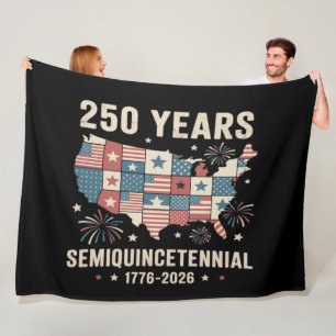 usa independence 250th anniversary fleece blanket