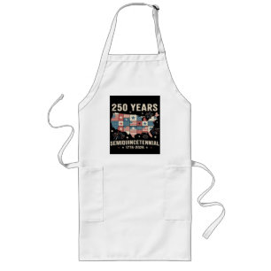 usa independence 250th anniversary long apron
