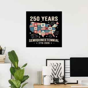 usa independence 250th anniversary poster