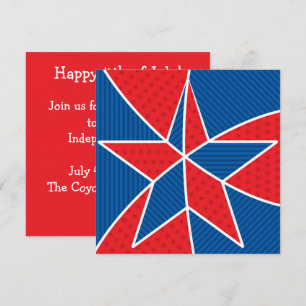 USA Independence Day 4th of July Invitation