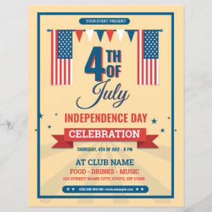 Usa Independence Day Flyer Template