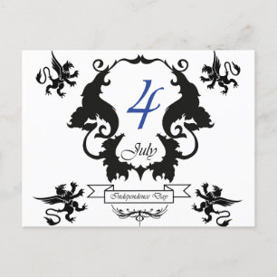 USA Independence Day greeting card