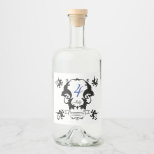 USA Independence Day greeting card Liquor Bottle Label
