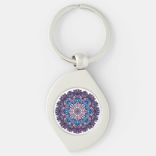 USA Independence Day Key Ring (Front)