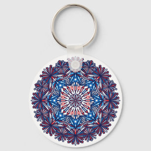 USA Independence Day Key Ring