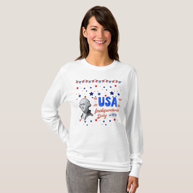 USA Independence Day T-Shirt (Front Full)