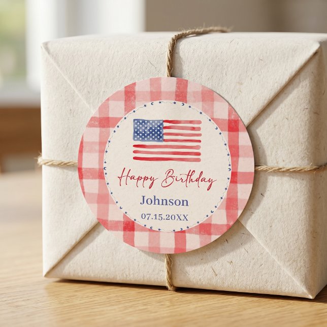 USA Independence Day Themed Birthday Sticker (Creator Uploaded)