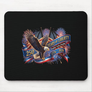 USA Independence Patriotic Eagle 250th Anniversary Mouse Pad