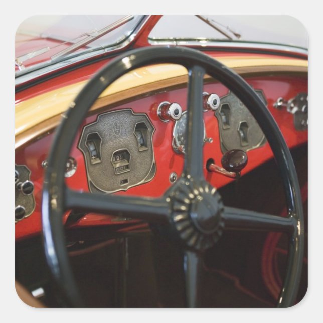 USA, Indiana, Auburn: Auburn, Cord, Duesenberg 2 Square Sticker (Front)