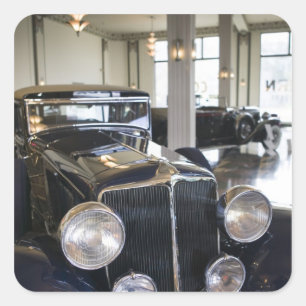 USA, Indiana, Auburn: Auburn, Cord, Duesenberg 6 Square Sticker