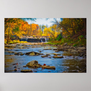 USA, Indiana. Cataract Falls State Recreation Poster