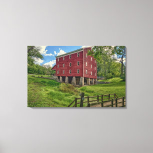 USA, Indiana, Cutler. Adams Mill Canvas Print