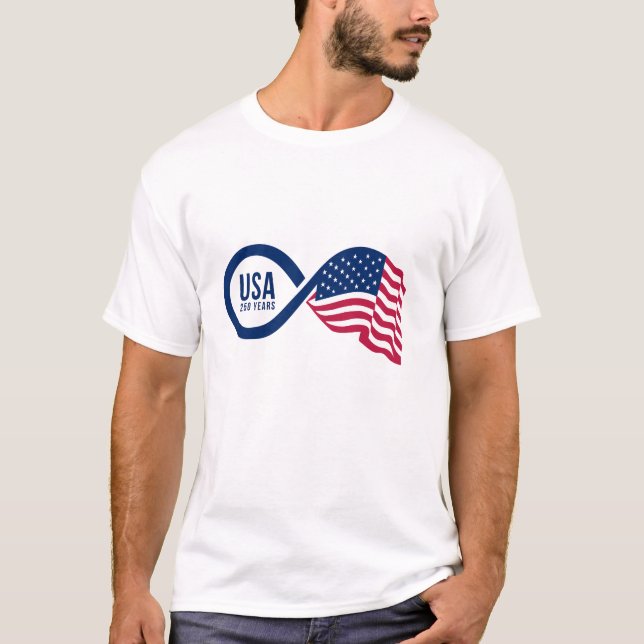 USA Infinity Flag T-Shirt (Front)