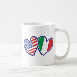 USA---Italy-Love Coffee Mug