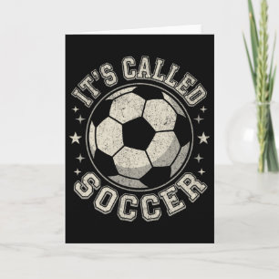 Usa It's Called Soccer Not Football Funny Distress Card