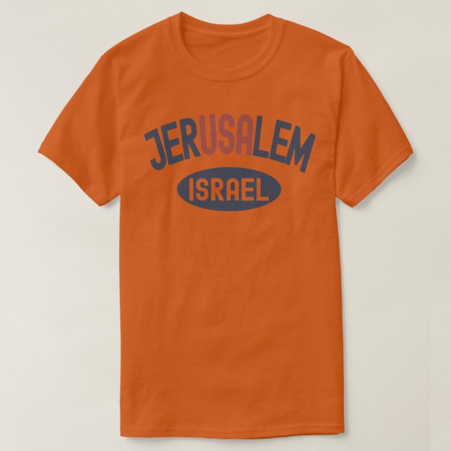 USA Jerusalem1 T-Shirt (Design Front)