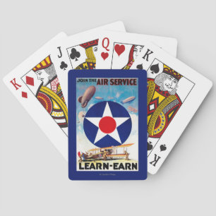 USA - Join the Air Service Learn-Earn Playing Cards