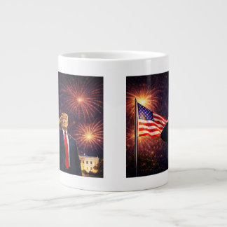 USA JULY 4th 250 Years Trump Excellence Large Coffee Mug