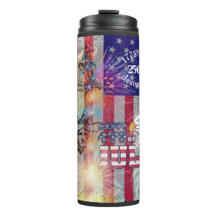  USA July 4th 250th Anniversary Thermal Tumbler