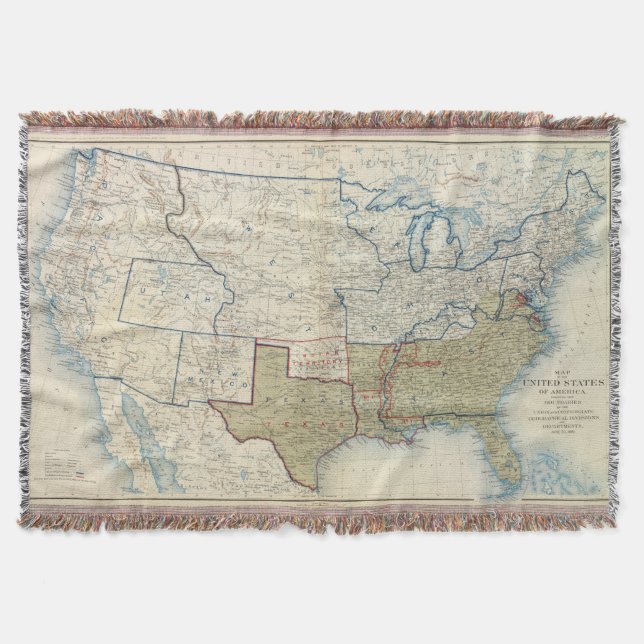 USA June 1861 Throw Blanket (Front)