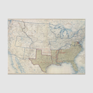 USA June 1861 Tissue Paper