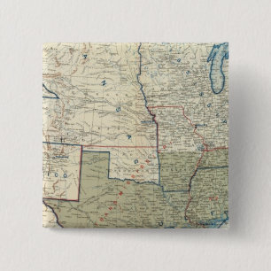 USA June 1862 15 Cm Square Badge