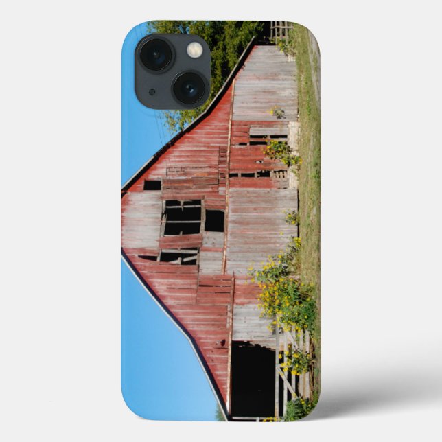 USA, Kansas, Old Red Barn Case-Mate iPhone Case (Back)